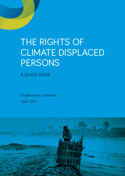 Cover of THE RIGHTS OF CLIMATE DISPLACED PERSONS